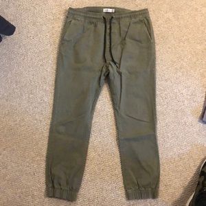The Rail Men’s Jogger Pants Olive Green Size 33